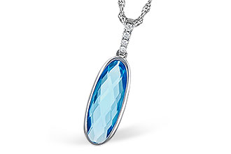 B282-03335: NECK 1.90 BLUE TOPAZ 1.93 TGW