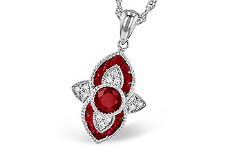B282-03353: NECK .63 TW RUBY .70 TGW