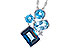 B282-06962: NECK 3.08 BLUE TOPAZ TW 3.11 TGW