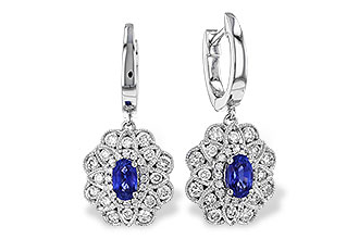 B282-98762: EARR .68 TW SAPPHIRE 1.42 TGW (5x3MM SAPP)