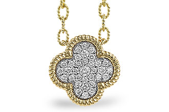 B282-99689: NECKLACE .32 TW (18")