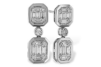 B283-82426: EARRINGS .38 BAG .45 TW