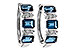 B283-84253: EARRINGS 1.37 TW LONDON BLUE TOPAZ 1.48 TGW