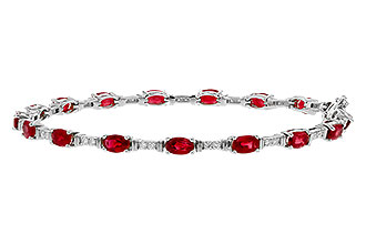 B283-84271: BRACELET 4.65 RUBY 4.97 TGW (7")