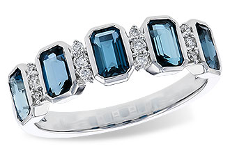 B283-85126: LDS RG 1.46 TW LONDON BLUE TOPAZ 1.58 TGW