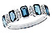 B283-85126: LDS RG 1.46 TW LONDON BLUE TOPAZ 1.58 TGW