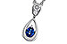 B283-85144: NECKLACE .21 SAPPHIRE .27 TGW (4x3 SAPP)