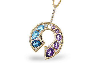 B283-86053: NECKLACE 1.77 SEMI-PREC (AMY & BT) 1.90 TGW