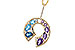 B283-86053: NECKLACE 1.77 SEMI-PREC (AMY & BT) 1.90 TGW