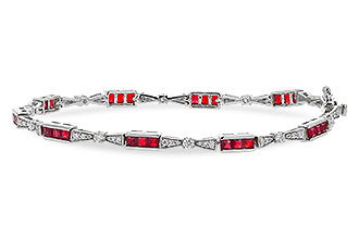 B283-87862: BRACELET 2.05 RUBY 2.70 TGW (7")