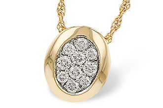 B283-88744: NECKLACE .25 TW