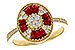 B283-88808: LDS RG .54 TW RUBY .84 TGW