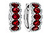 B283-88817: EARRINGS 2.20 TW RUBY 2.45 TGW