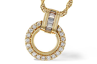 B283-90635: NECKLACE .12 BAG .33 TW