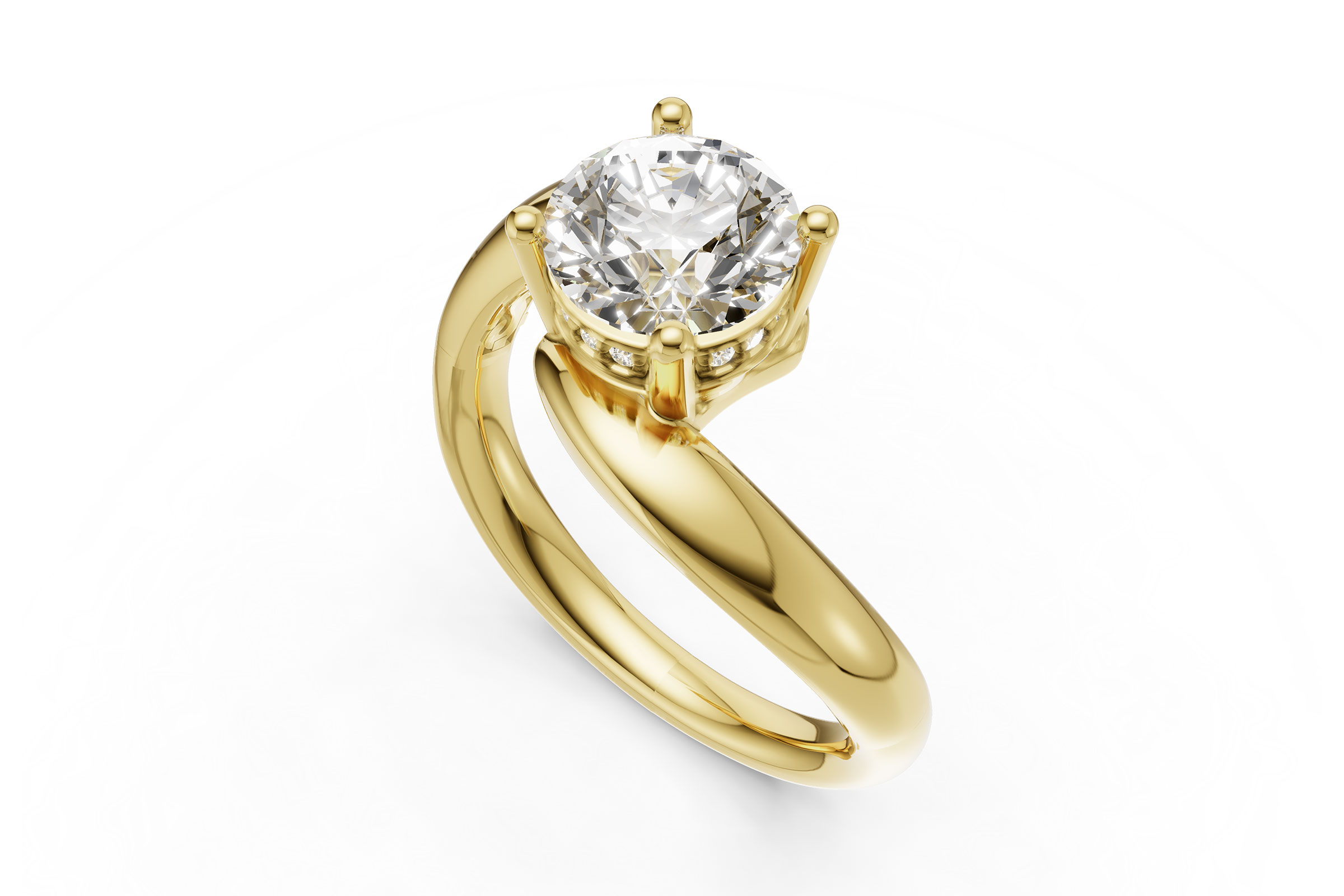 B284-73353: LDS SEMI DIA RG .04 TW