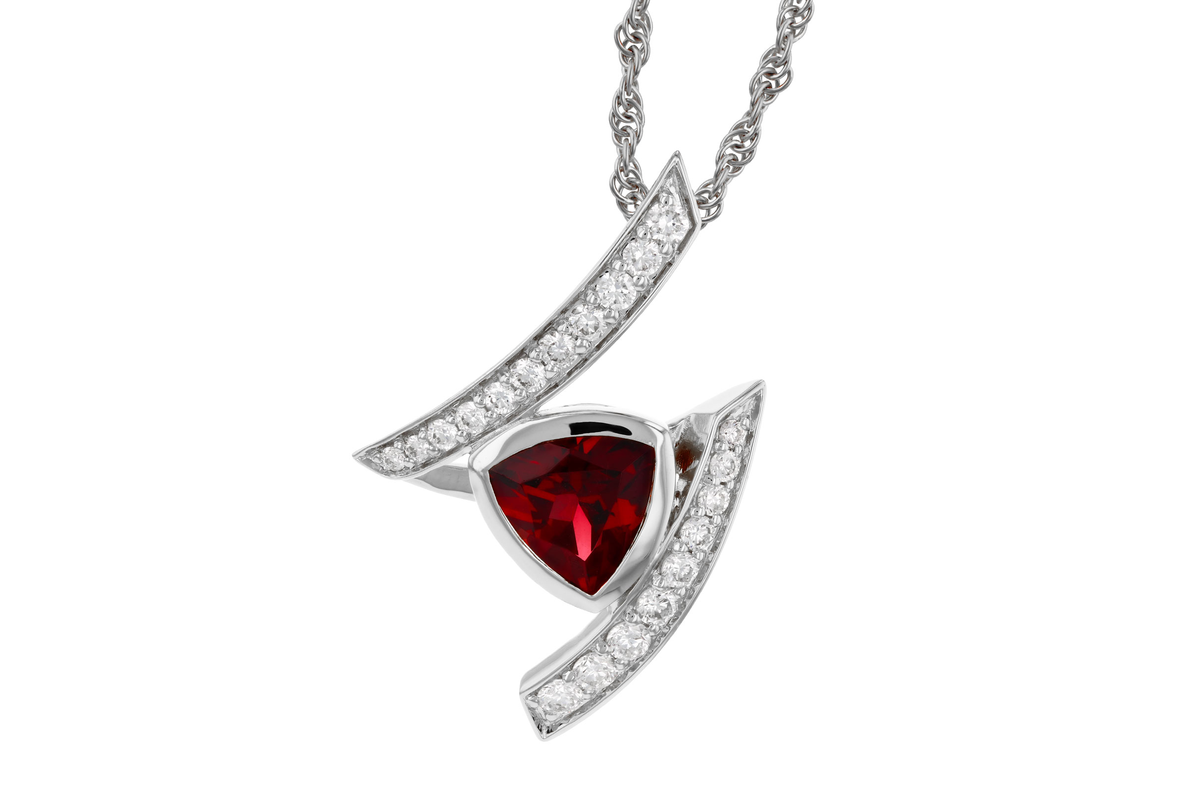 B284-76053: NECKLACE .84 GARNET 1.03 TGW (6MM GAR)