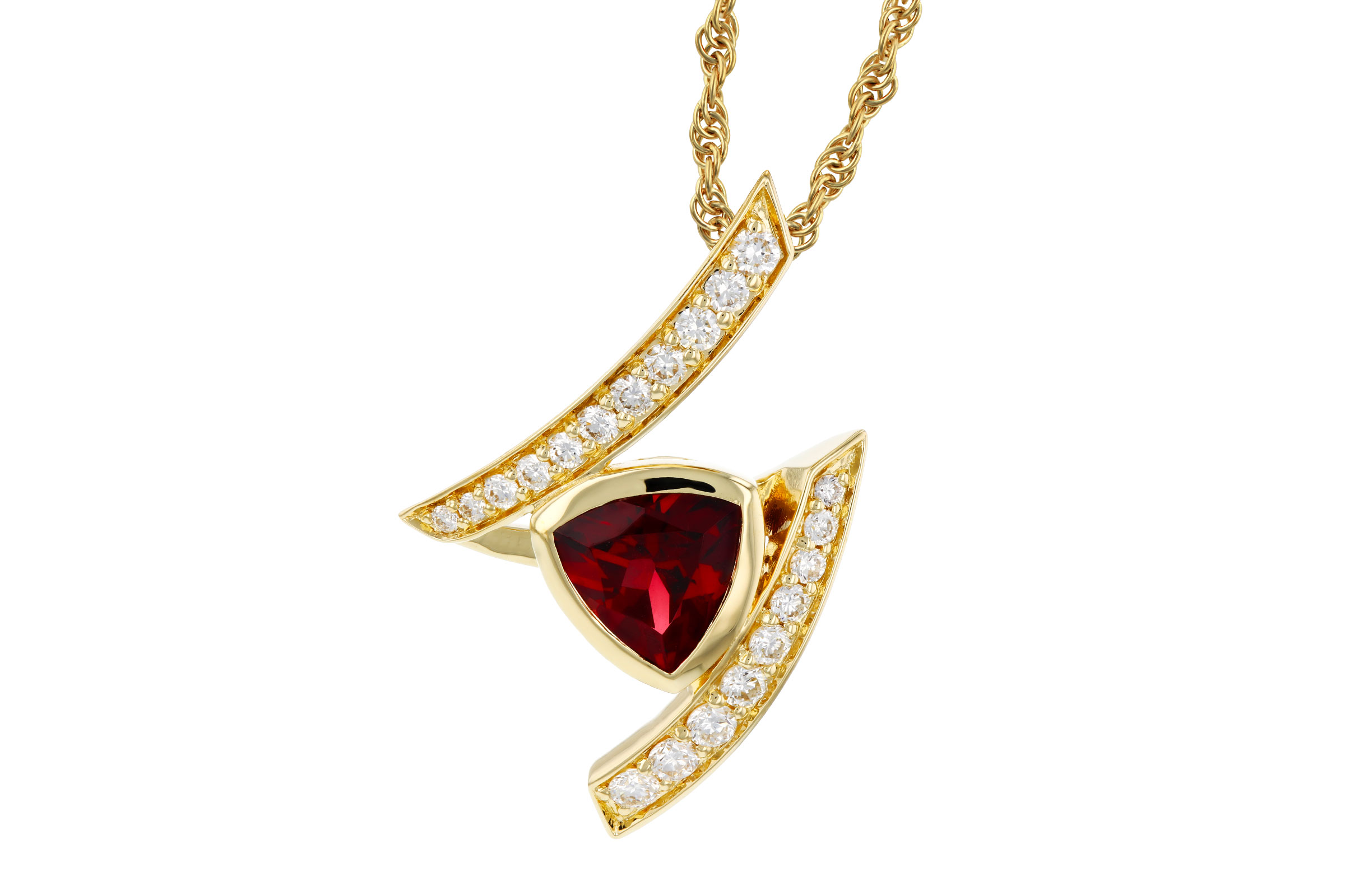 B284-76053: NECKLACE .84 GARNET 1.03 TGW (6MM GAR)