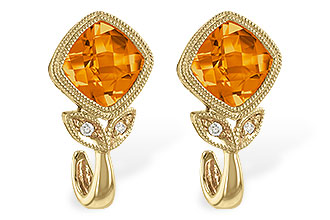 C192-98780: EARR 1.58 CITRINE 1.60 TGW