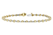 C197-54198: BRACELET 2.22 YELLOW DIA 3.04 TW