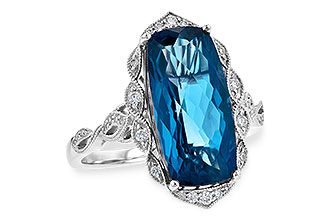 C199-28735: LDS RG 6.75 LONDON BLUE TOPAZ 6.90 TGW (16x8MM BT)