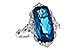 C199-28735: LDS RG 6.75 LONDON BLUE TOPAZ 6.90 TGW (16x8MM BT)