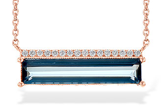 C199-33326: NECK 2.70 LONDON BLUE TOPAZ 2.80 TGW