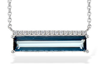 C199-33326: NECK 2.70 LONDON BLUE TOPAZ 2.80 TGW