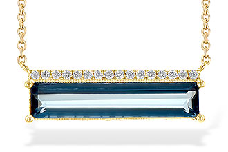 C199-33326: NECK 2.70 LONDON BLUE TOPAZ 2.80 TGW