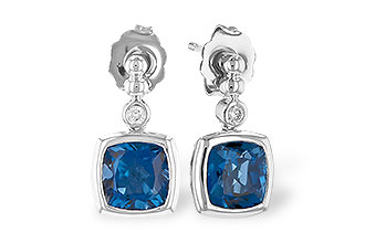 C282-00562: EARR 1.78 LONDON BLUE TOPAZ 1.82 TGW