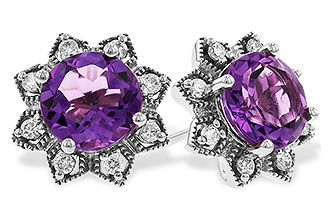 C282-96089: EARR 2.07 TW AMETHYST 2.25 TGW (7MM RD)