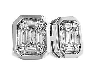 C282-97880: EARRINGS .24 BAG .28 TW