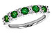 C282-98798: LDS WED RG .70 EMERALD .94 TGW