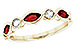 C283-83317: LDS RG .52 TW GARNET .64 TGW