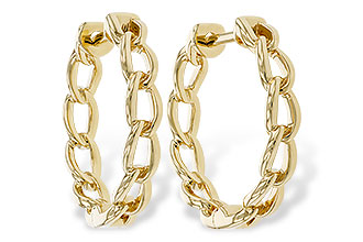 C283-83326: GOLD EARRINGS (18MM)