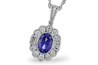C283-83335: NECKLACE .80 TANZANITE 1.15 TGW (7x5MM OV)