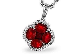 C283-84189: NECKLACE 1.72 RUBY 1.87 TGW