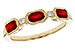 C283-84226: LDS WED RG .72 RUBY .77 TGW (4x3MM RUBY)