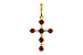 C283-84244: PENDANT .34 TW RUBY .42 TGW
