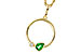 C283-84253: NECKLACE .20 EMERALD .22 TGW
