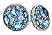 C283-86035: EARRINGS 1.02 TW BLUE TOPAZ 1.18 TGW