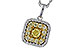 C283-86053: NECK .23 FANCY YELLOW DIAMONDS .65 TW