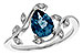 C283-86062: LDS RG 1.20 LONDON BLUE TOPAZ 1.26 TGW (8x6MM LBT)