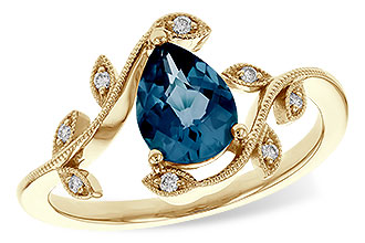 C283-86062: LDS RG 1.20 LONDON BLUE TOPAZ 1.26 TGW (8x6MM LBT)