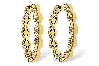 C283-89653: GOLD EARRINGS (21MM)