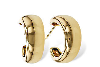 C283-89662: GOLD EARRINGS (16MM)