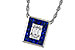 C283-89689: NECKLACE .84 SAPPHIRE TW 1.02 TGW