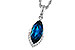 C283-89726: NECK 2.14 LONDON BLUE TOPAZ 2.20 TGW (12x6MM MQ)