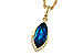 C283-89726: NECK 2.14 LONDON BLUE TOPAZ 2.20 TGW (12x6MM MQ)