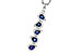 C283-90635: NECKLACE .95 TW SAPPHIRE 1.19 TGW