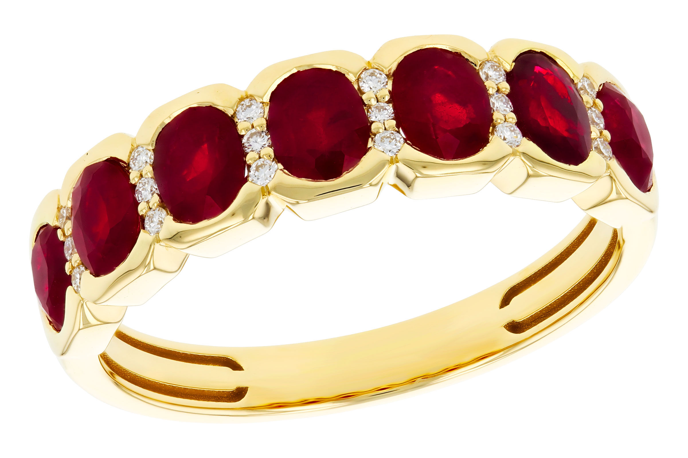 C284-75180: LDS WED RG 1.45 TW RUBY 1.52 TGW